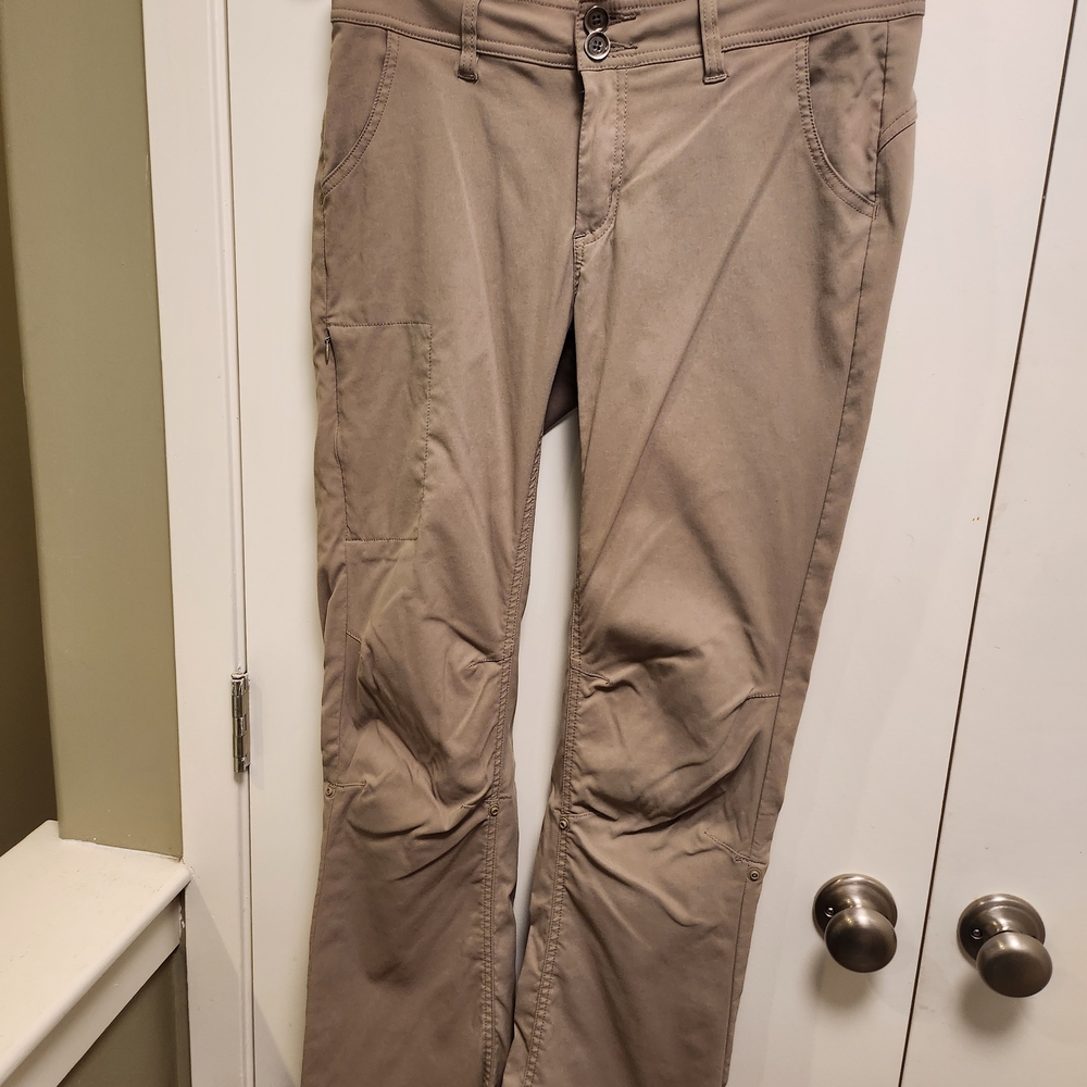 Prana Straight Leg Pants in Taupe